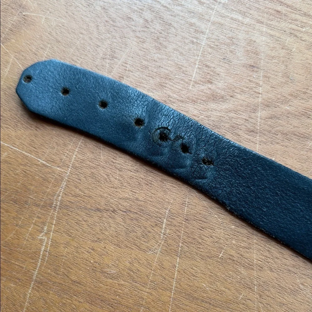 Vintage Calvin Klein Black Leather Belt
